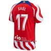 Camiseta de fútbol Atlético Madrid Saul 17 Primera Equipación 2022-23 - Hombre